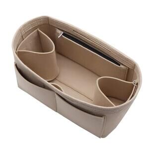 9630 Felt Purse Organizer Insert Bag In Bag with Two Removeable Holder 8020